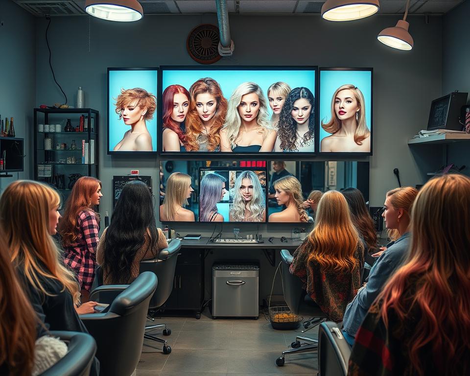 mudança de cabelo
