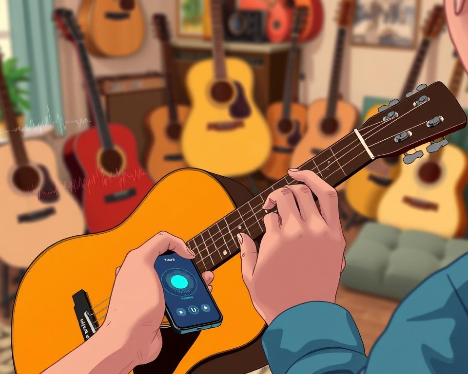 Afinando violão com aplicativos: dicas e truques essenciais