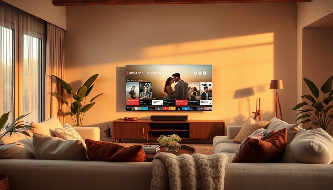 Veja amor nas telas com aplicativos de filmes de romance grátis