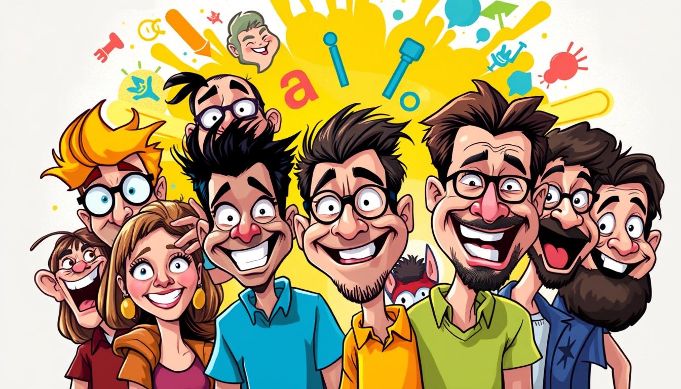Crie Caricaturas Engraçadas