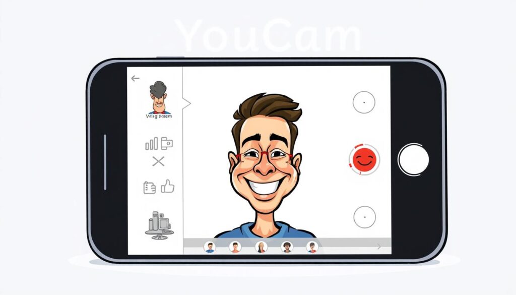 aplicativo youcam para criar caricaturas