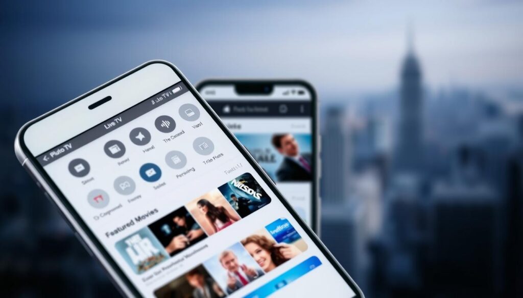 PlutoTV app interface