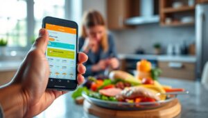 monitoramento de calorias