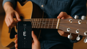 Descubra como afinar seu violão gratuitamente com o celular