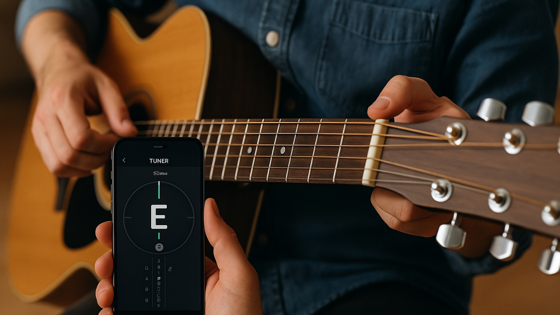 Descubra como afinar seu violão gratuitamente com o celular
