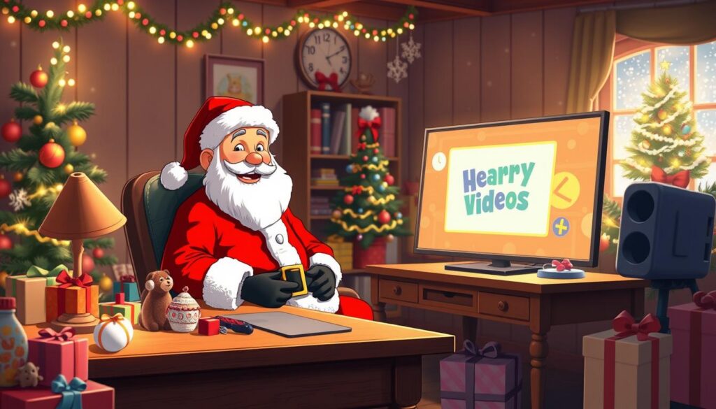 vídeos personalizados do papai noel