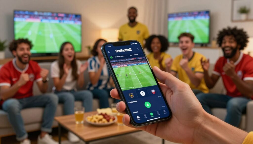 OneFootball app para ver jogos do Campeonato Goiano