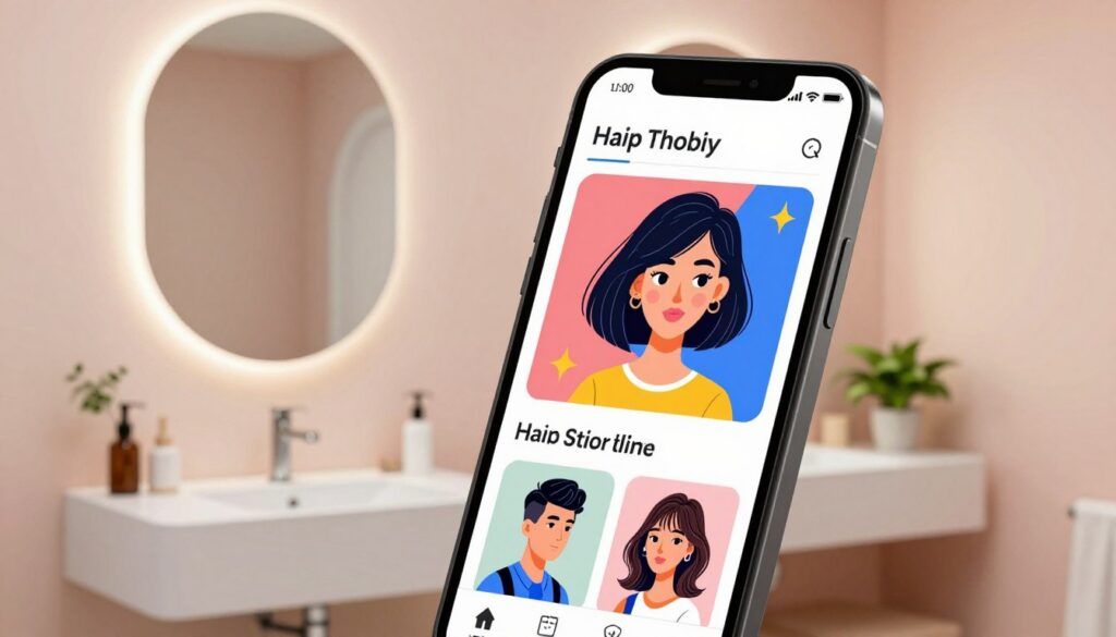 aplicativo de cabelo