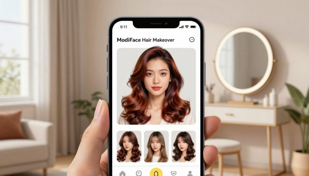 aplicativo ModiFace Hair Makeover aplicativo ModiFace Hair Makeover