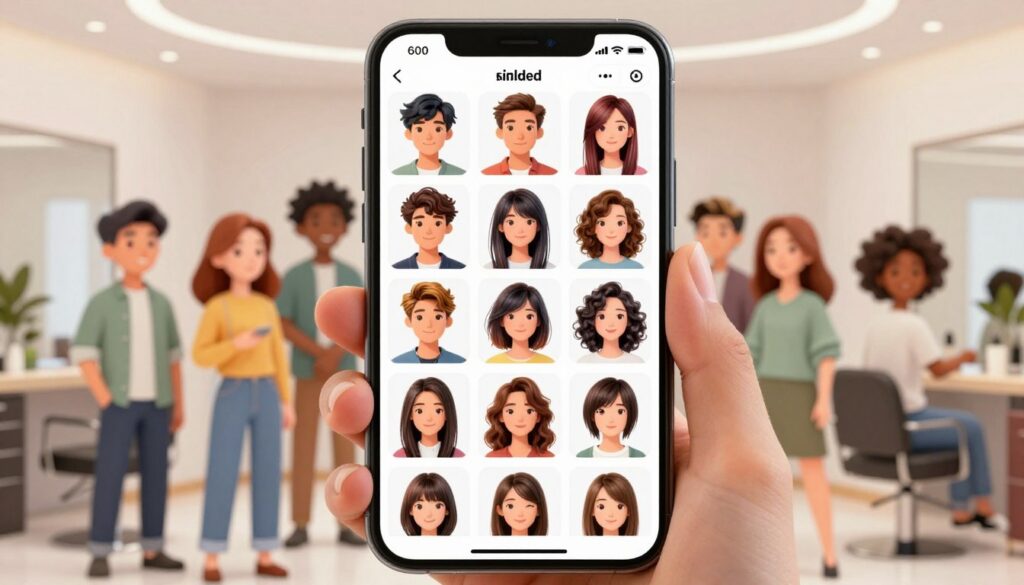 aplicativo-hairstyle try on‑600+ haircuts