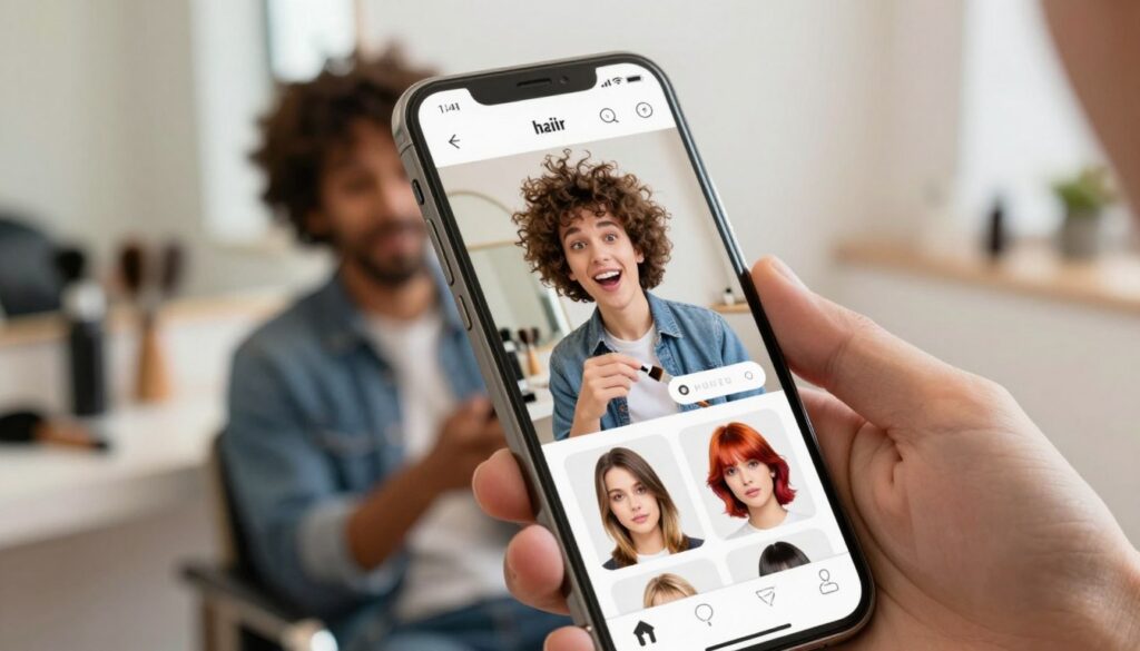 aplicativo para simular cortes de cabelo