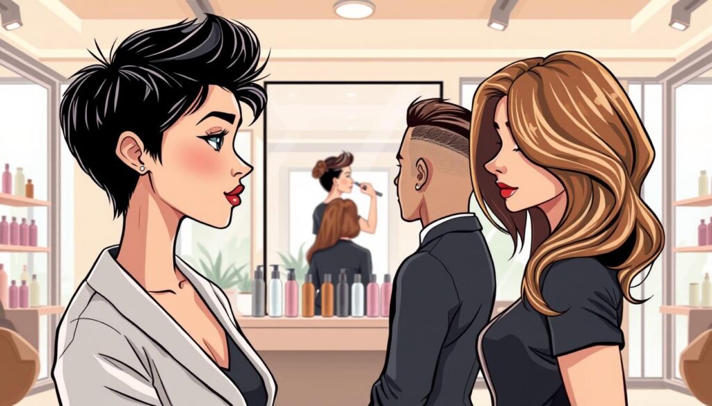 tendências de cortes de cabelo