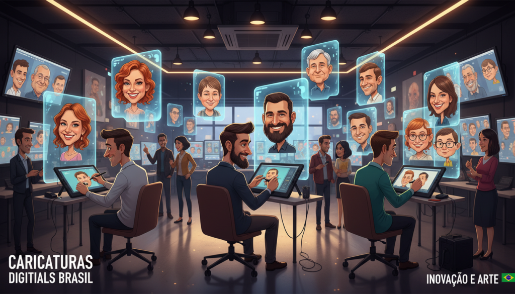 caricaturas digitais