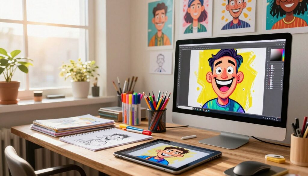 como transformar foto em caricatura