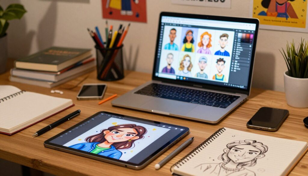 ferramentas para caricaturar imagens