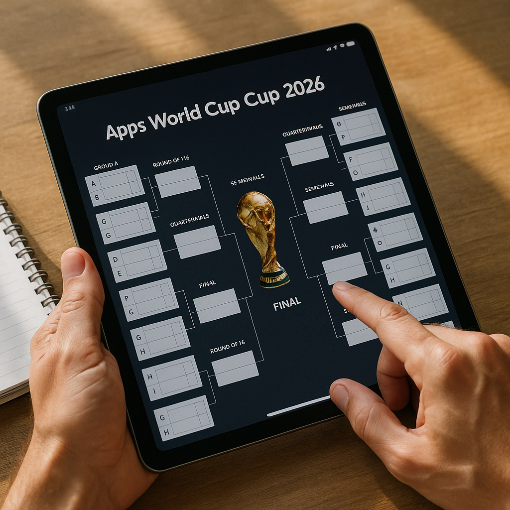 Apps grátis para montar chaveamento da Copa do Mundo 2026