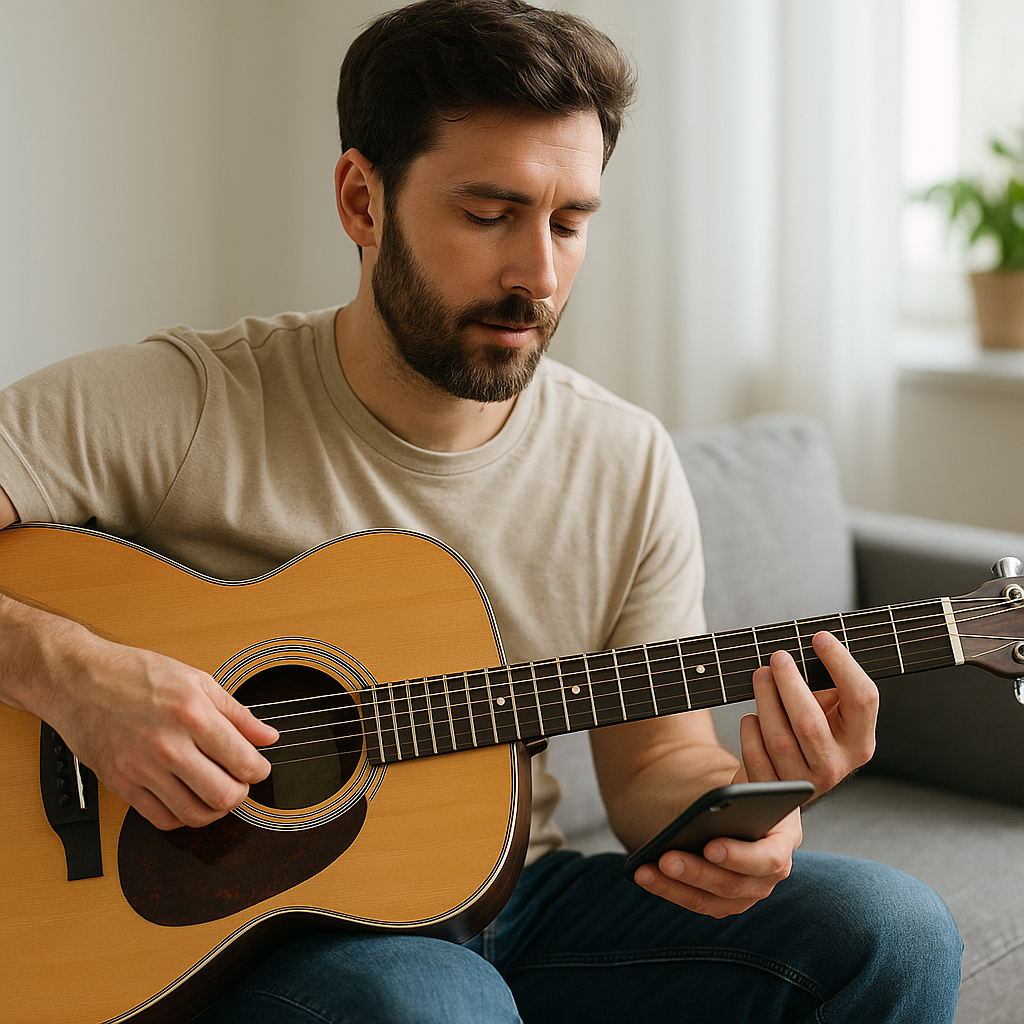 App grátis: violão perfeito sem esforço algum.