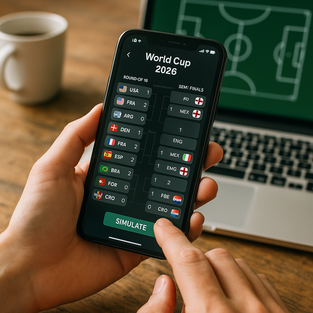 O Melhor App para Simular Partidas da Copa 2026