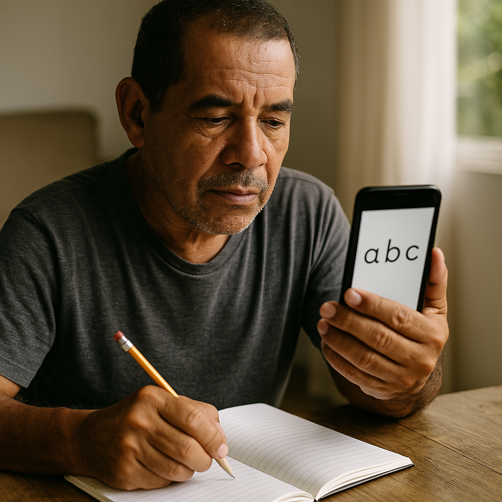 App Gratuito para Adultos Aprenderem a Ler e Escrever