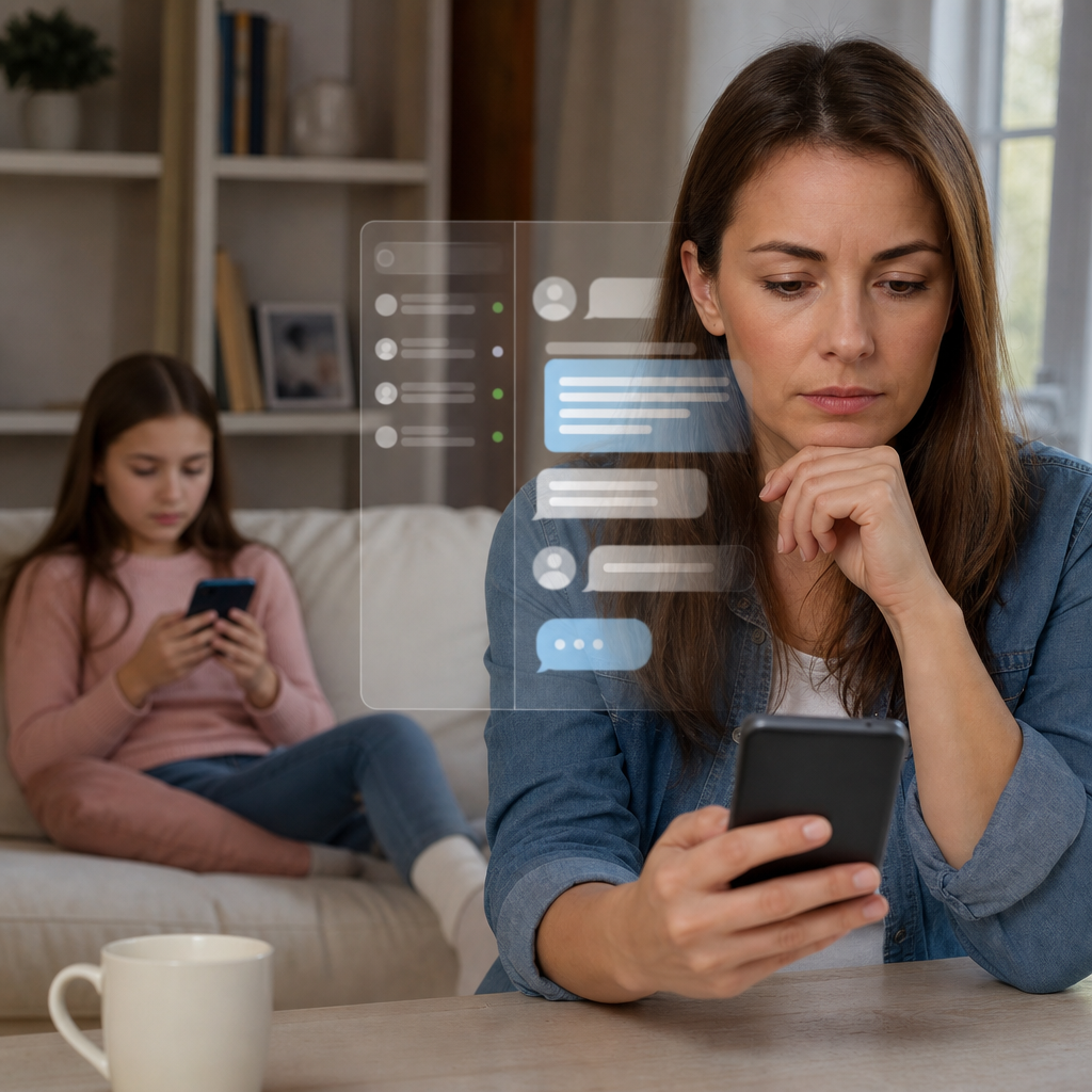 Controle Parental com Monitoramento de Conversas