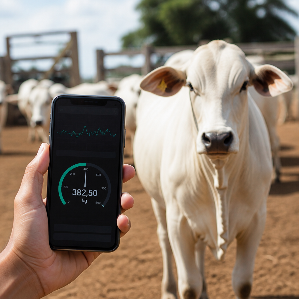 Use o celular como balança para pesar gado