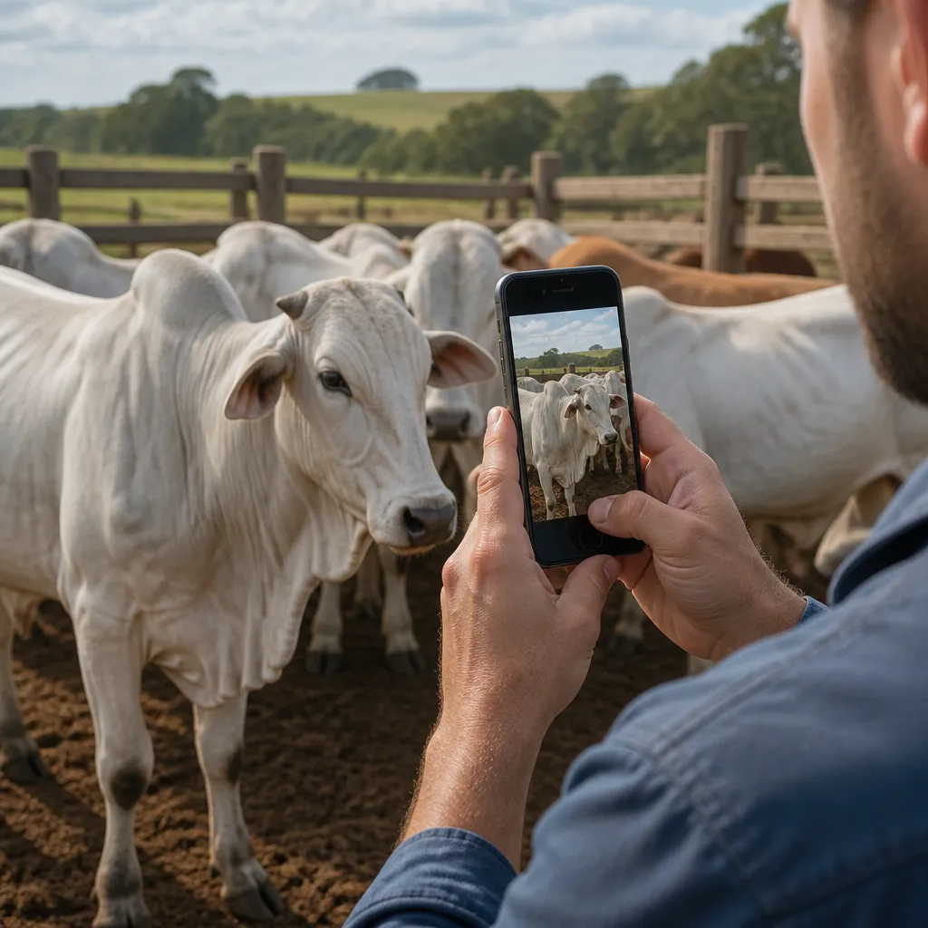 Como medir o peso do gado direto pelo seu celular