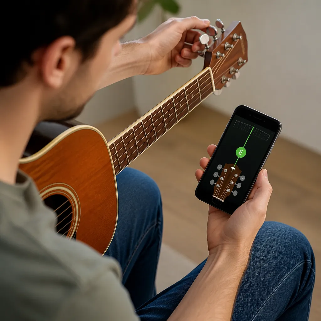 Como Afinar Seu Violão Perfeitamente Usando Só o Celular