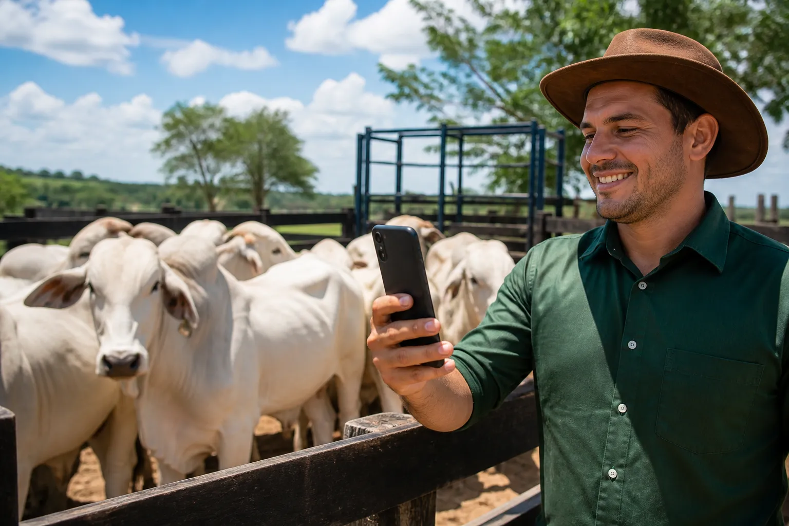 Pesagem de gado pelo celular: técnica prática e rápida
